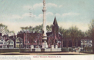 Soldiers' Monument-Manchester,New Hampshire 1905 - Cakcollectibles - 1