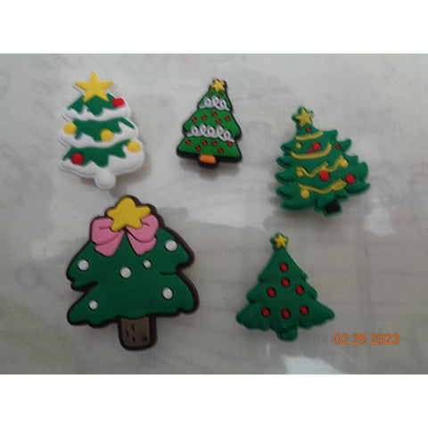 Set of 5 Christmas Tree Jibbitz/Charms/Crocs - Set 5