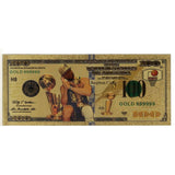 Set of 3 Stephen Curry 24k Gold Foil $100 Bills