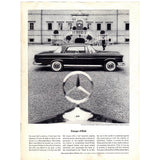 Vintage 1962 Jaguar XK-E and Mercedes-Benz 220SE Print Ad - Magazine Ad