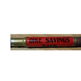 Vintage Celluloid Bullet Pencil - Dike Savings Bank - Dike,Iowa